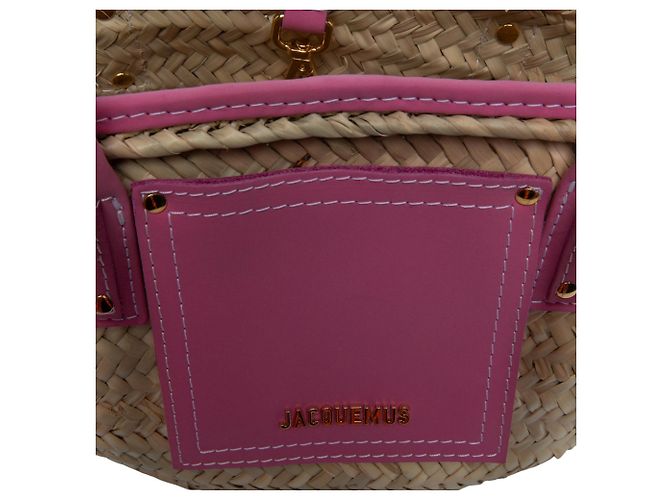 Borsa Jacquemus Le Panier Soleil Beige - vista 5
