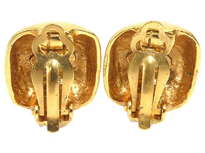 Orecchini a clip Chanel Gold CC Two Tone Brass - vista 3
