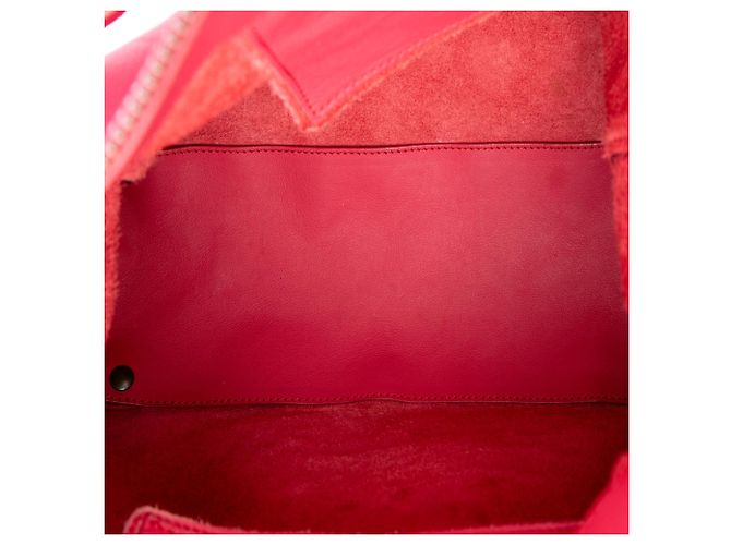Borsa Tote Balenciaga Papier A5 in pelle rosa - vista 4