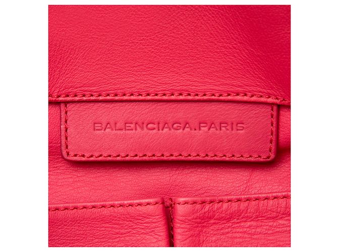 Borsa Tote Balenciaga Papier A5 in pelle rosa - vista 5