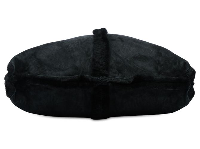 Tote reversibile Bolster in suede nero e shearling Bottega Veneta - vista 3