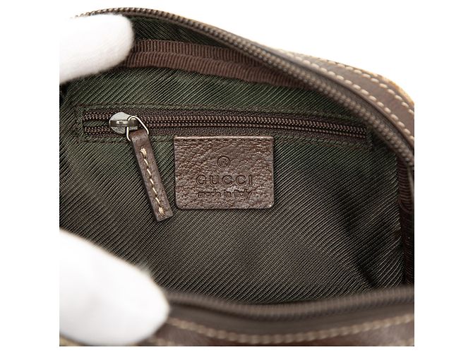 Gucci Beige GG Canvas Cosmetic Pouch - view 5