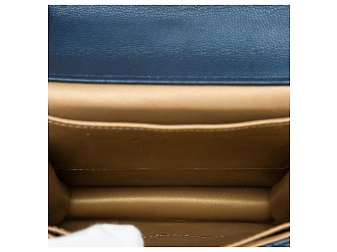 Chanel Blue Small Quilted Lambskin Chic Pearls Flap Blau Marineblau - Ansicht 4