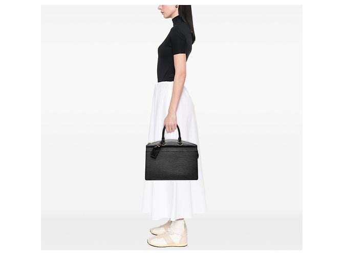 Louis Vuitton Black Epi Riviera Negro - vista 6