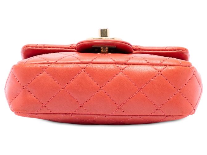 Chanel Red Extra Mini CC Quilted Lambskin Cruise Charms Flap Rosso - vista 3