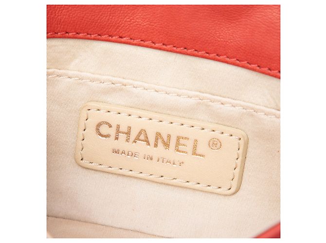 Chanel Red Extra Mini CC Quilted Lambskin Cruise Charms Flap Rosso - vista 5