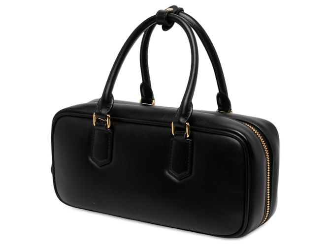 Miu Miu Arcadie Satchel aus schwarzem Leder - Ansicht 2