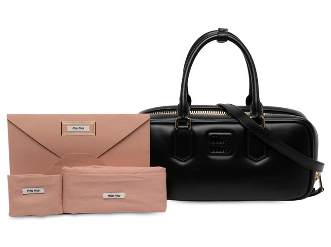 Miu Miu Arcadie Satchel aus schwarzem Leder - Ansicht 6