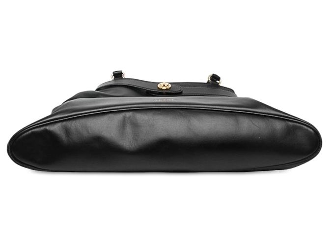 Prada Etude Softy Schultertasche aus schwarzem Kalbsleder - Ansicht 3