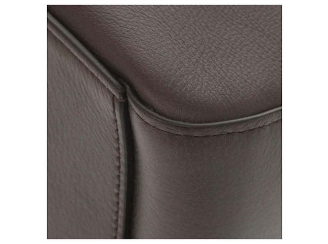 Salvatore Ferragamo Ferragamo Soft Pouch aus braunem Leder Dunkelbraun - Ansicht 10
