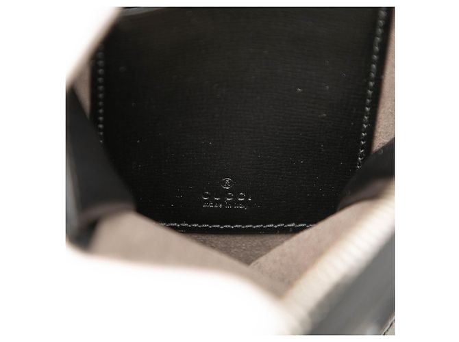 Portacellulare a tracolla Gucci Black GG Supreme Interlocking G - vista 5