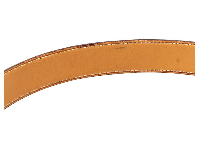 Cintura reversibile Hermès Constance H in pelle Box Calf e Courchevel nera Nero - vista 6