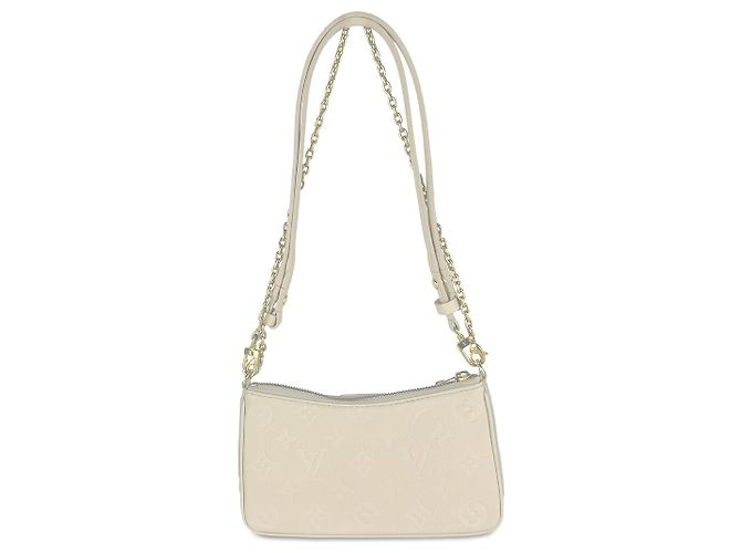 Louis Vuitton White Monogram Empreinte Easy Pouch On Strap Eggshell - view 2