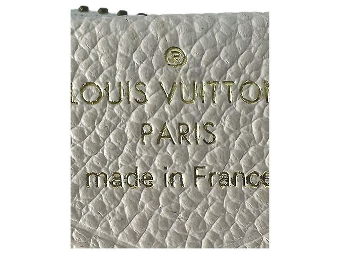 Louis Vuitton White Monogram Empreinte Easy Pouch On Strap Eggshell - view 5