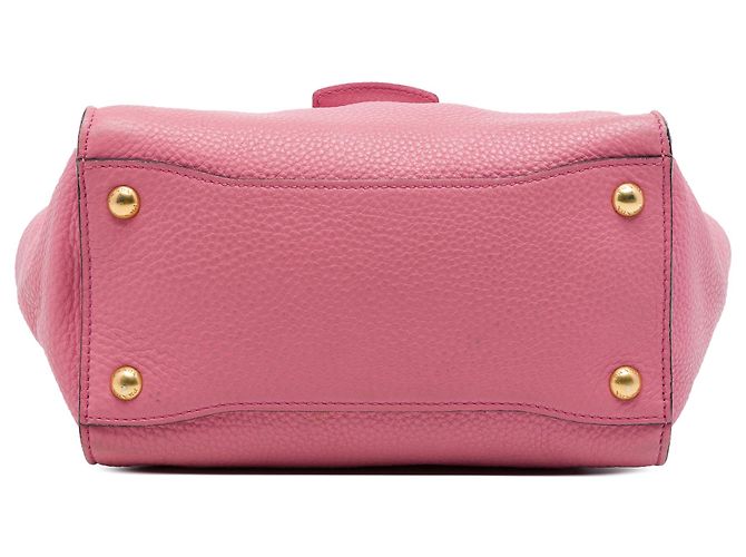 Prada Pink Vitello Daino Soundlock Satchel Tasche - Ansicht 3
