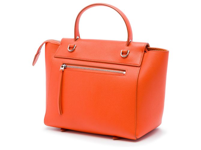Belt Bag Céline Bolsa de cintura Celine em couro de bezerro micro granulado laranja - vista 2