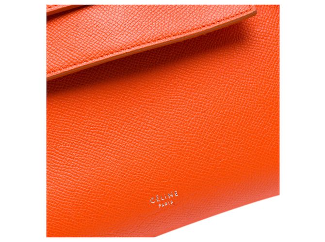 Belt Bag Céline Bolsa de cintura Celine em couro de bezerro micro granulado laranja - vista 5