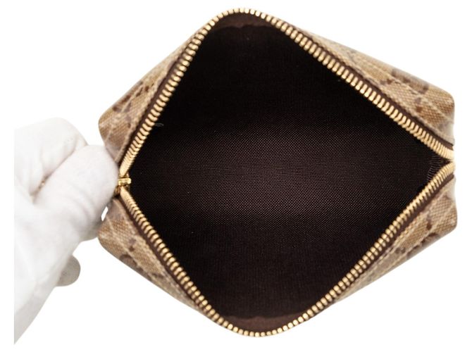 Necessaire Gucci Beige GG Crystal Bege - vista 4