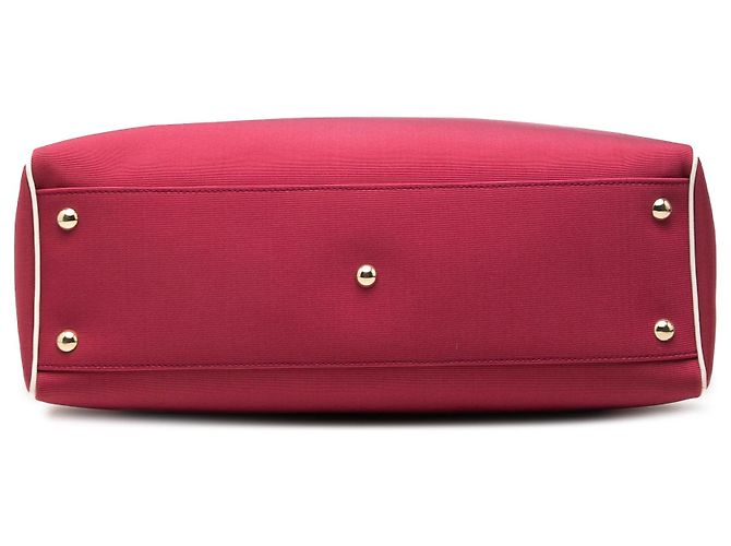 Gucci Tote aus rosa Canvas mit Web-Streifen Pink - Ansicht 3
