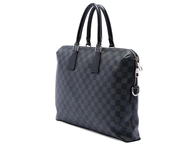 Louis Vuitton Black Damier Graphite Porte Documents Jour Nero - vista 2