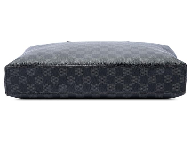 Louis Vuitton Black Damier Graphite Porte Documents Jour Nero - vista 3