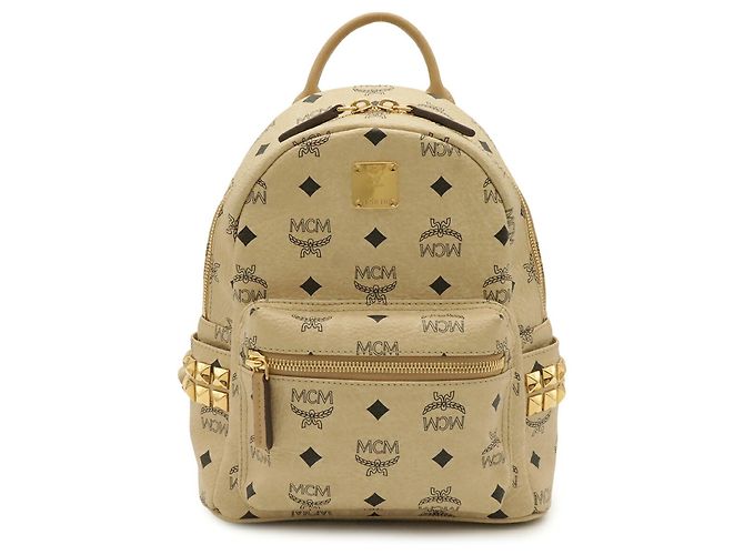 MCM Visetos Stark Mini Backpack Beige - view 2