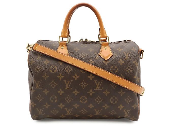 Sac à main Louis Vuitton Monogram Speedy Bandoulière 30 Marron Monogramme - vue 2