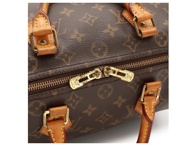 Sac à main Louis Vuitton Monogram Speedy Bandoulière 30 Marron Monogramme - vue 7