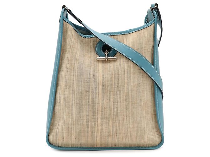 Hermès Borsa a tracolla HERMES Vespa PM Giallo Blu chiaro - vista 2