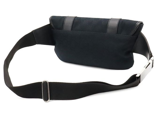 Borsa a tracolla Gucci GG Canvas Black Nero - vista 3