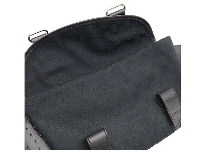 Borsa a tracolla Gucci GG Canvas Black Nero - vista 8