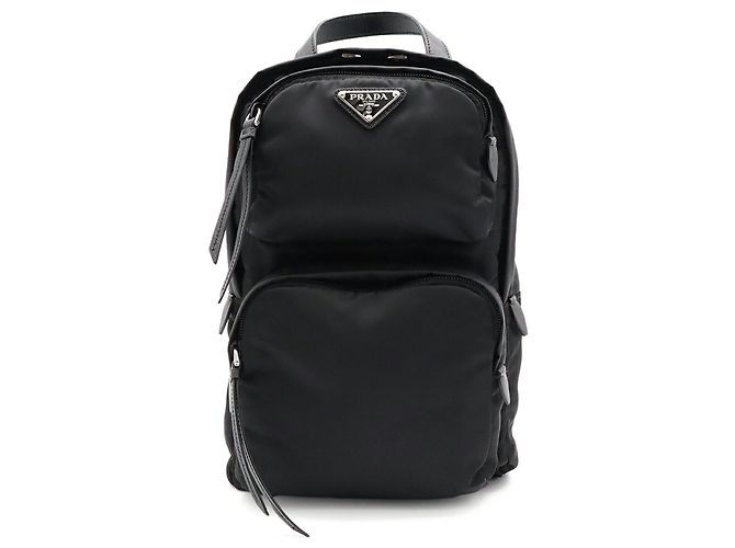 Borsa a tracolla Prada NERO Triangle - vista 2