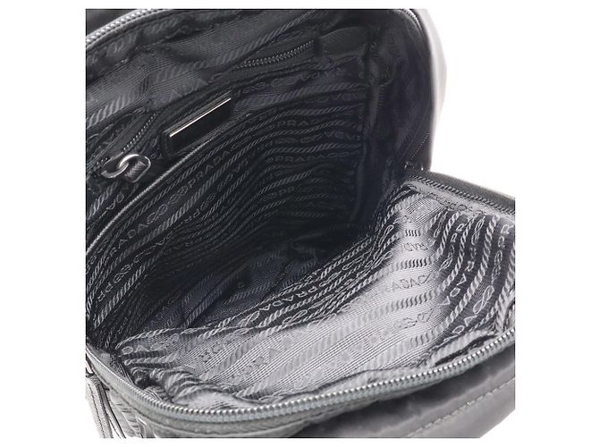 Borsa a tracolla Prada NERO Triangle - vista 9