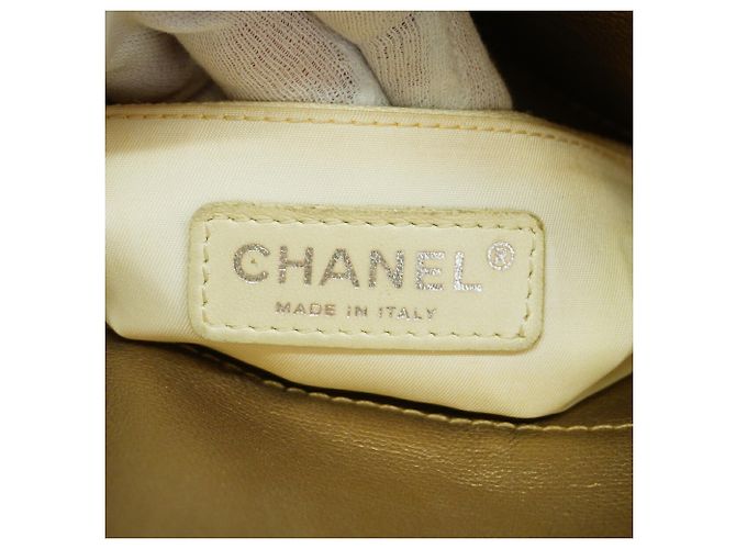 Chanel Tote Bag aus beigem Canvas - Ansicht 5