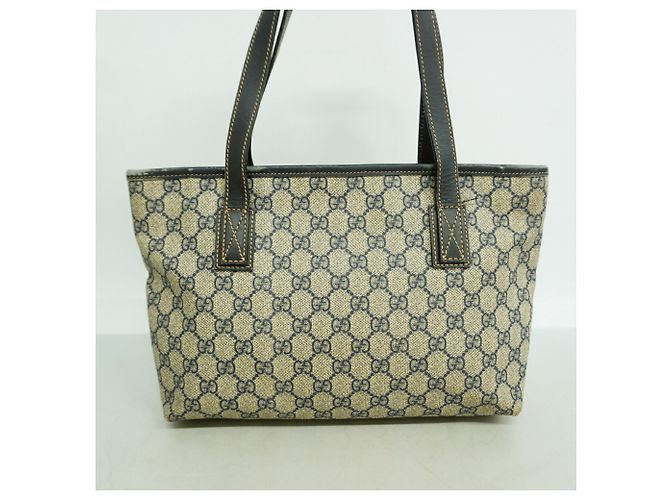 Gucci Tote Bag aus GG Canvas in Navy Marineblau - Ansicht 11