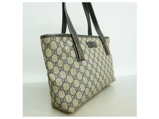 Gucci Tote Bag aus GG Canvas in Navy Marineblau - Ansicht 2