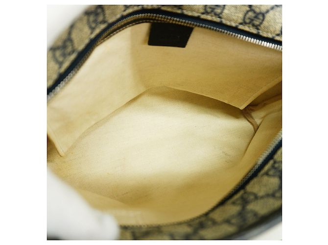 Gucci Tote Bag aus GG Canvas in Navy Marineblau - Ansicht 4