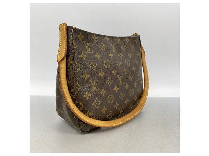 Bolsa de Ombro Louis Vuitton Monogram Looping MM Marrom - vista 2