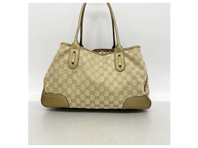 Gucci Shopper-Bag aus beigem Canvas - vue 11