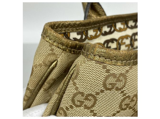 Gucci Shopper-Bag aus beigem Canvas - vue 7