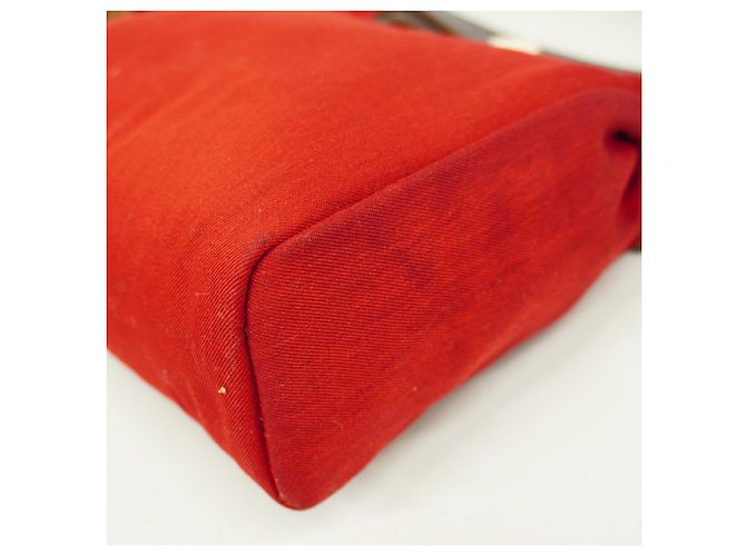 Hermès Borsa a tracolla Hermes Herbag TPM Marrone Rosso - vista 6