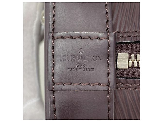 Bolsa Louis Vuitton Alma BB Epi Roxo escuro - vista 5