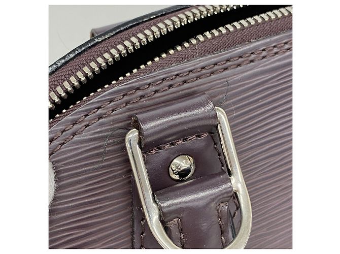 Bolsa Louis Vuitton Alma BB Epi Roxo escuro - vista 9