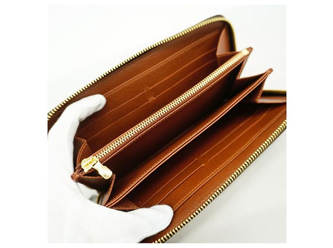 Portefeuille Zippy Monogram Louis Vuitton Marron - vue 3