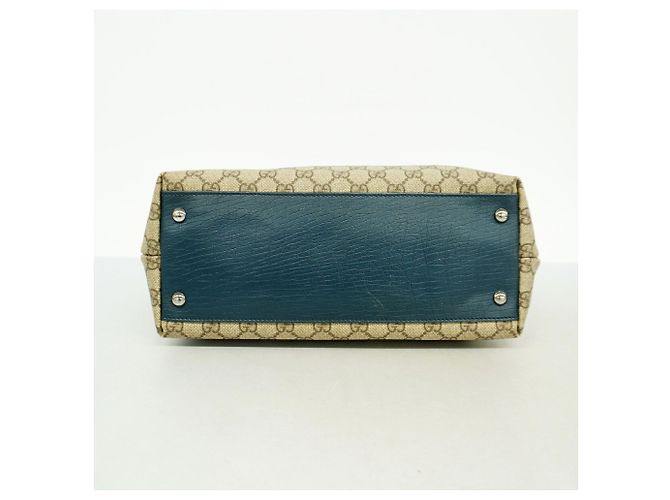 Borsa Tote Gucci GG Supreme Marrone - vista 3