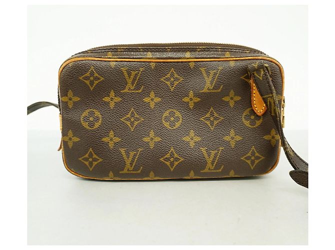 Louis Vuitton Monogram Pochette Marly Bandoulière Shoulder Bag Marrone - vista 10