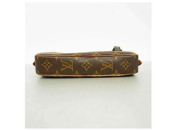 Louis Vuitton Monogram Pochette Marly Bandoulière Shoulder Bag Marrone - vista 3