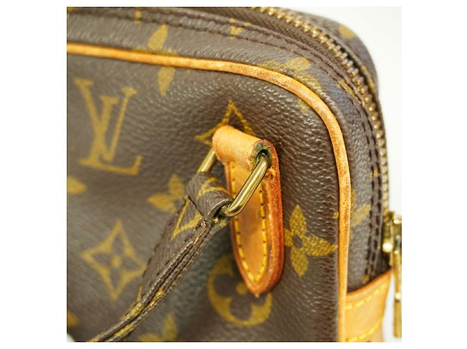 Louis Vuitton Monogram Pochette Marly Bandoulière Shoulder Bag Marrone - vista 6