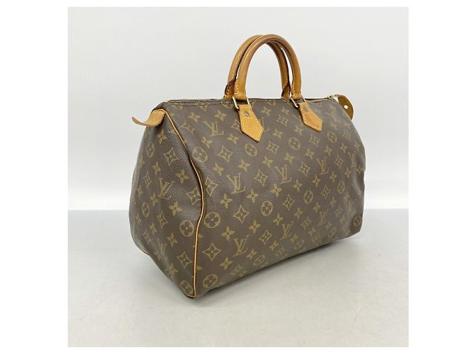 Borsa Louis Vuitton Monogram Speedy 35 Marrone - vista 2