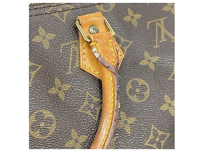 Borsa Louis Vuitton Monogram Speedy 35 Marrone - vista 7